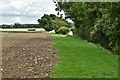 TL9355 : Felsham, Three Grange Farm: Field boundary by Michael Garlick