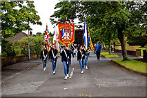 H4772 : Pre 12th July Band parade at Georgian Villas, Omagh by Kenneth  Allen