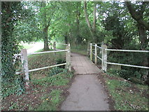 TL0467 : Footbridge by the ford, Shay Lane, Upper Dean by Jonathan Thacker