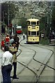 SK3454 : Sheffield 510 passing the depot, Members' Day 1977 by Alan Murray-Rust