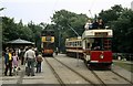SK3455 : Trams at Wakebridge, 1980 by Alan Murray-Rust