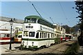 SK3454 : Blackpool trams line-up, 1984 by Alan Murray-Rust
