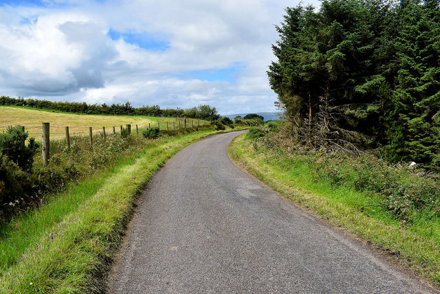 Bend along Bernisk Road © Kenneth Allen :: Geograph Ireland