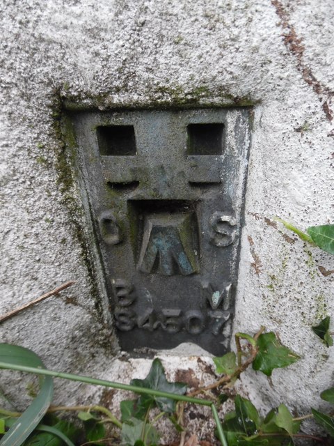 Bench Mark on Triangulation Pillar near Prestwood
