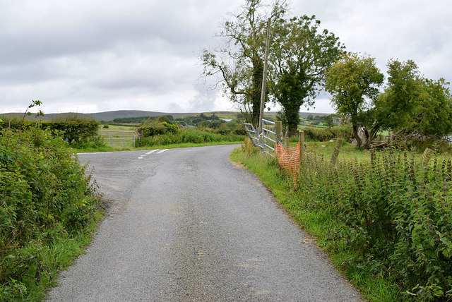 A bend along Backglen Road © Kenneth Allen :: Geograph Ireland