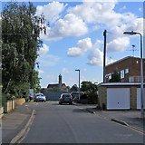 TL4660 : Chesterton: Pakenham Close and St George's by John Sutton