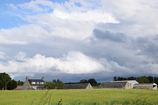 North Waulkmill Farm under changeable skies...