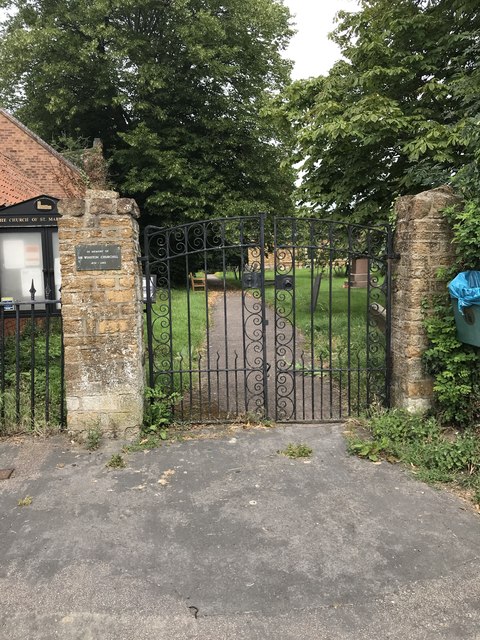Entrance to church in Nether Broughton