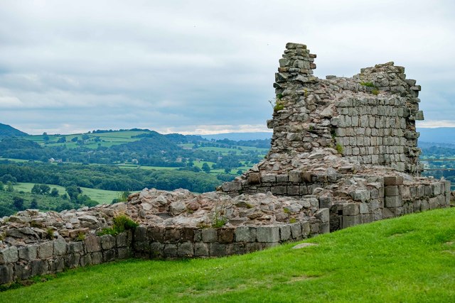 The remains of Beeston Castle