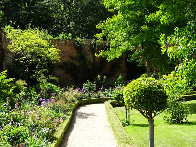 View west in the formal gardens, Buscot Park