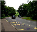 Bilingual bus stop, Portal Road, Monmouth