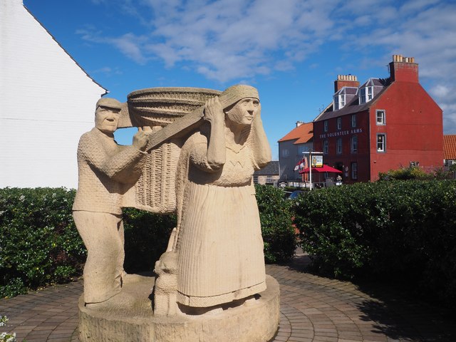 The Creel Loaders Statue Dunbar