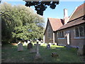 St Andrew, Weeley: rear of the churchyard