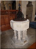TM1714 : St James, Clacton: font by Basher Eyre