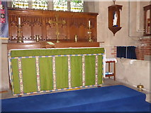 TM1714 : St James, Clacton: altar by Basher Eyre