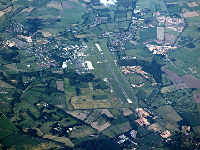 Doncaster Sheffield Airport from the air
