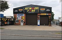 TQ7789 : Jet Wheel Tyre workshop on Church Road, Thundersley by David Howard
