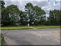 War memorial at road junction