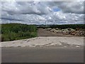 Crops and rubble at Albany Farm