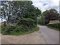 The place where the old railway line used to cross the road