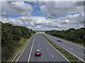 The M4, looking east from a bridge crossing