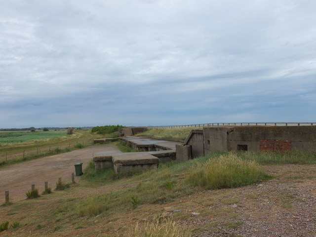 The remains of Bawdsey battery