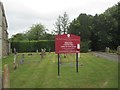 Holy  Trinity  Church  name  board