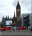 SJ8398 : Manchester Town Hall refurbishment work. by Gerald England