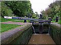 SJ6542 : In Audlem Locks No 9 in Cheshire by Roger  Kidd