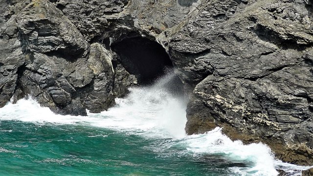 Cave on the north side of Beacon Cove