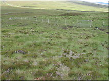 NN6465 : Deer fence by Loch Errochty by Chris Wimbush