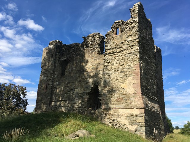 Hopton Castle keep West wall