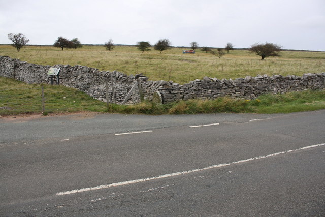 View across A683 SW of Tommy Road junction