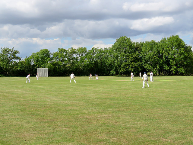 Great Eversden: a league cricket match... © John Sutton cc-by-sa/2.0 ...