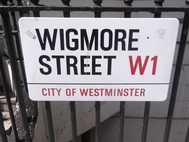 Street sign, Wigmore Street