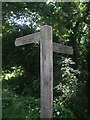 A panoramic walk signpost