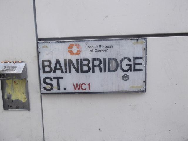 Bainbridge Street sign