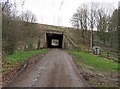 Coach Road eastwards beneath M1 motorway