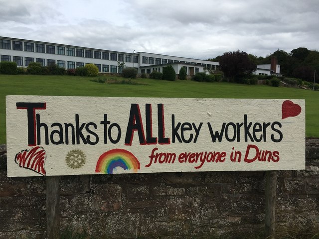 Thanks to All Key Workers from Everyone in Duns