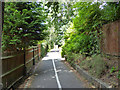 Path from Pembroke Road to Oriental Road, Maybury, Woking