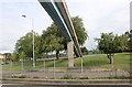 TQ5190 : Footbridge on Eastern Avenue East, Romford by David Howard