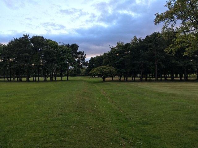 Public footpath across Westerhope Golf Course