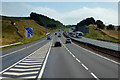 Eastbound M8 at Junction 6