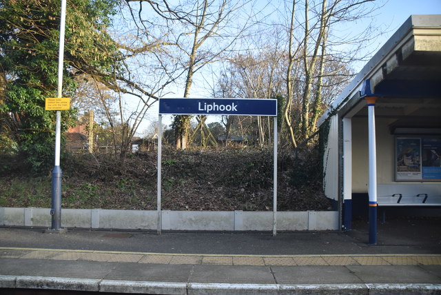 Liphook Station sign