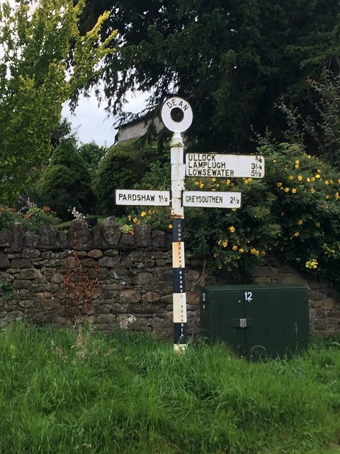 Direction Sign  Signpost in Dean village