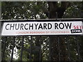 Churchyard Row street sign