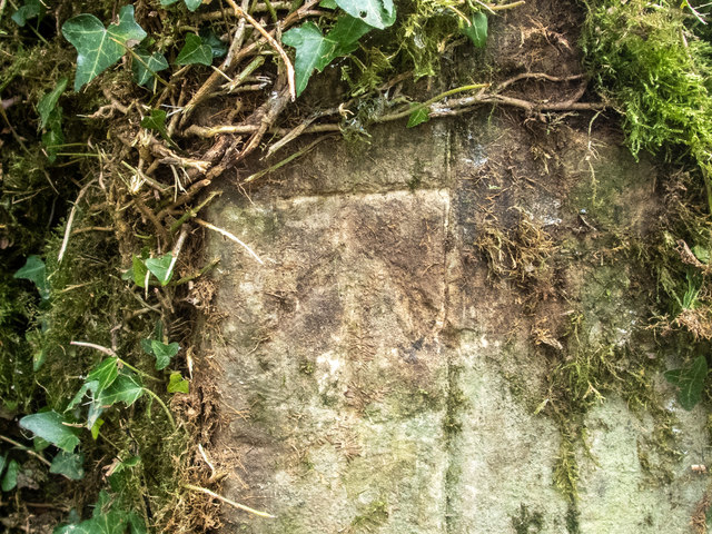 Benchmark on a granite gatepost