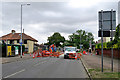 Perne Road: repairing a sink hole