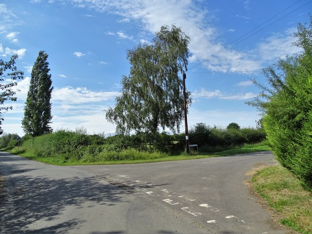 Lane junction to the south of Moss