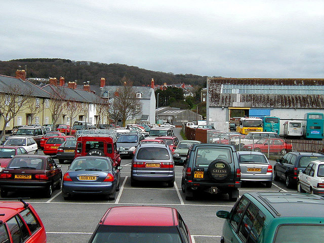 Site of the original Vale of Rheidol Railway terminus, Aberystwyth